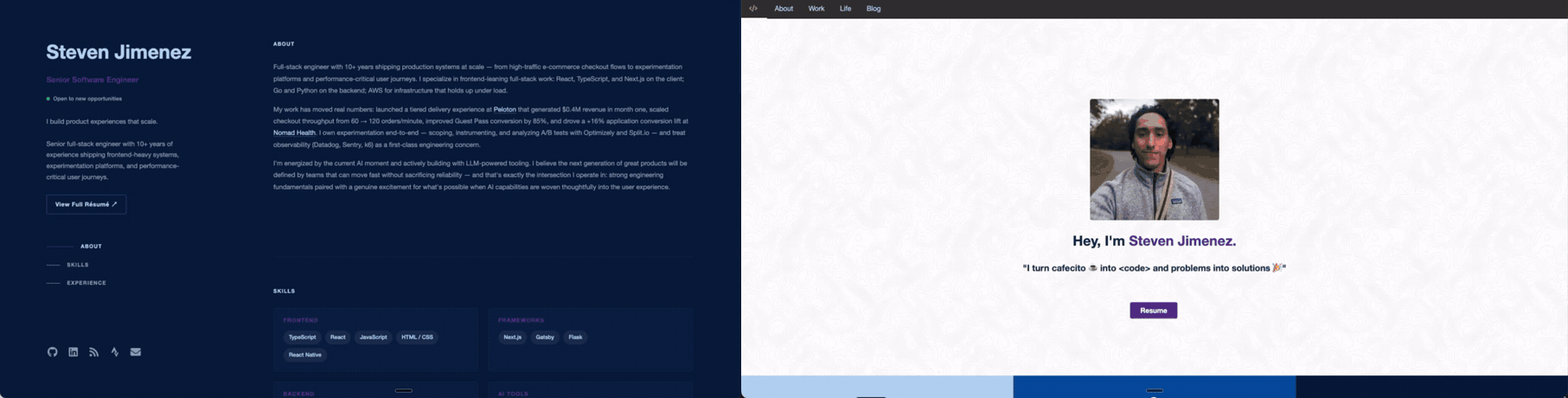 Old vs New Portfolio