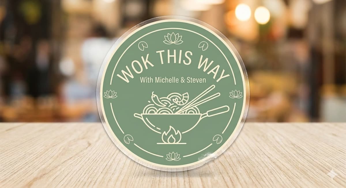 Wok This Way circular logo generated by Claude Design